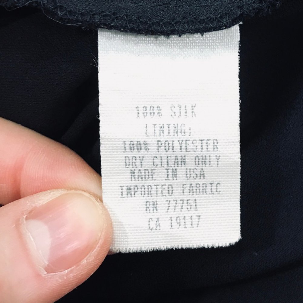 Betsey Johnson Black Asymmetrical Silk Tier Dress - Picture 10 of 10